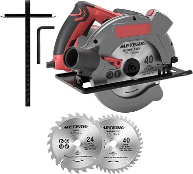 1500W Electric Circular Saw 5000RPM 190mm Saw Aluminum Body Portable Cutter Carpentry Cutting Tools Woodworking Table Saw With Efficiency And PrecisionType A With 2 Blades