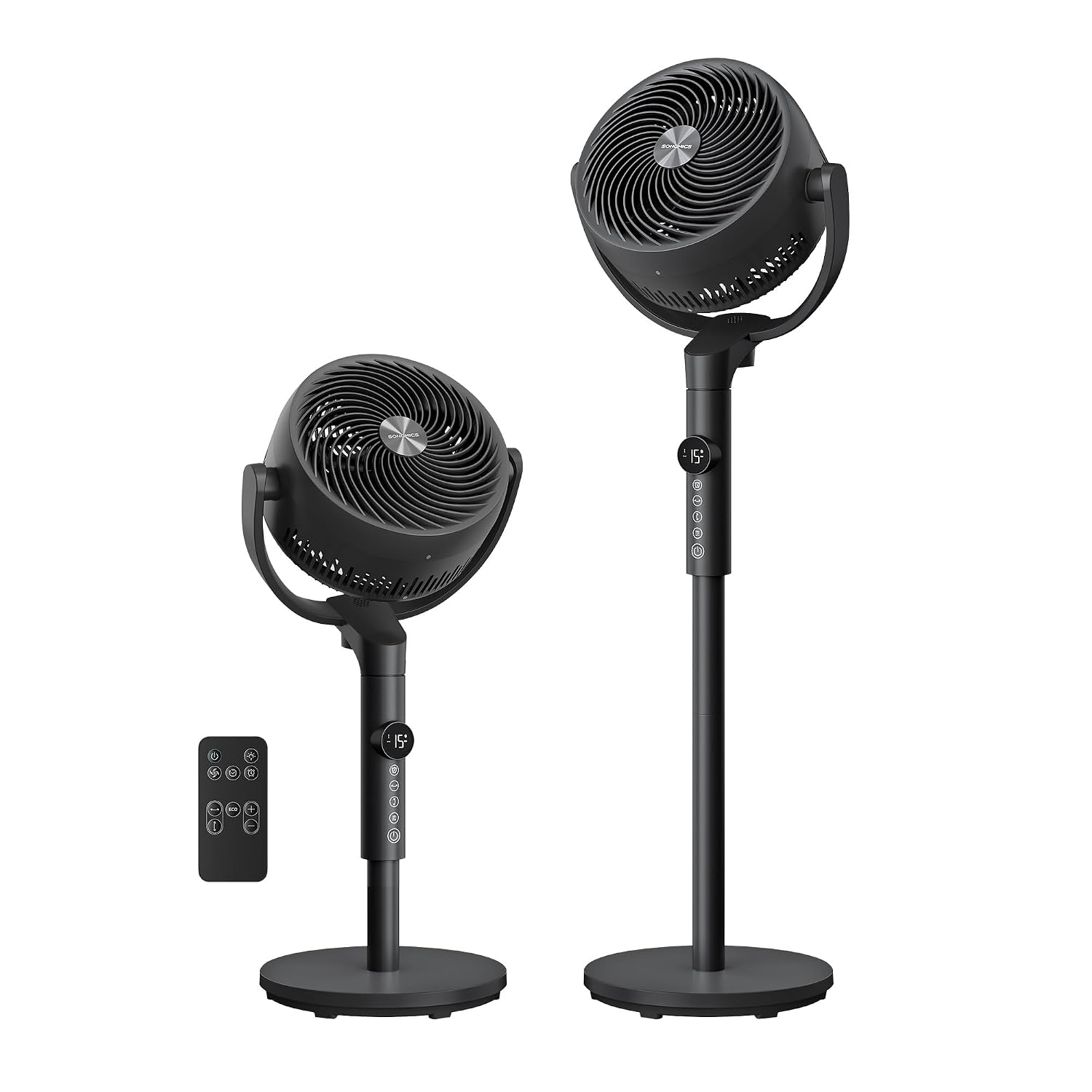 SONGMICS Standing Fan for Bedroom, 20 dB Quiet Air Circulator Pedestal Fan