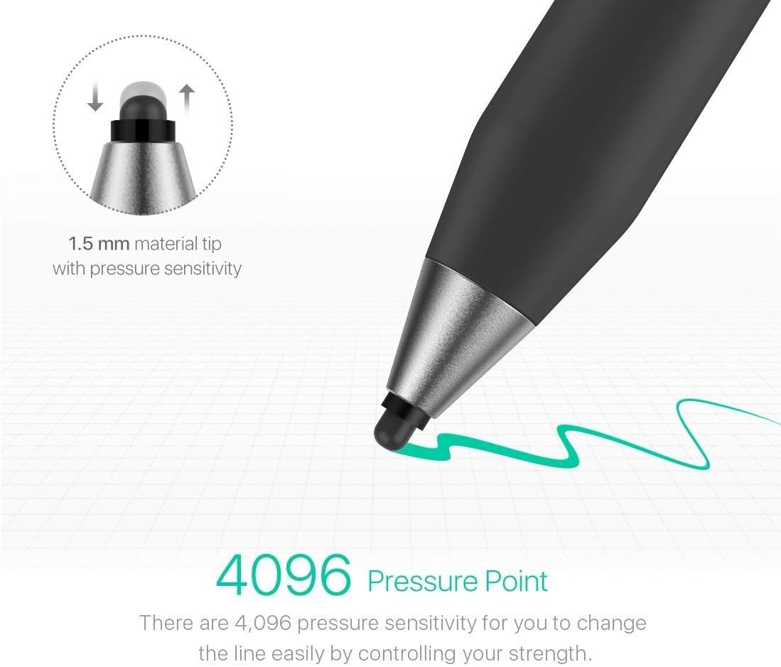 Stylus Pen Applicable for Surface Pro Series/Book/Studio/Go/Laptop MPP 2.0 Tilt Shadow 4096 Pressure Sensitivity Rechargeable Styli