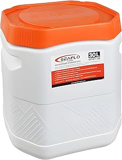SEAFLO Waterproof Storage Bins with Lid for Marine, RV, Storage, Kayak, ...