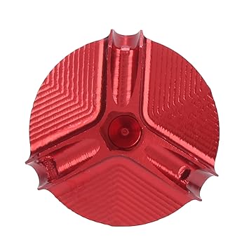 Oil Filler Screw Cap, Oil Tank Screw Cover Simple Installation for Motorcycle(A (red))