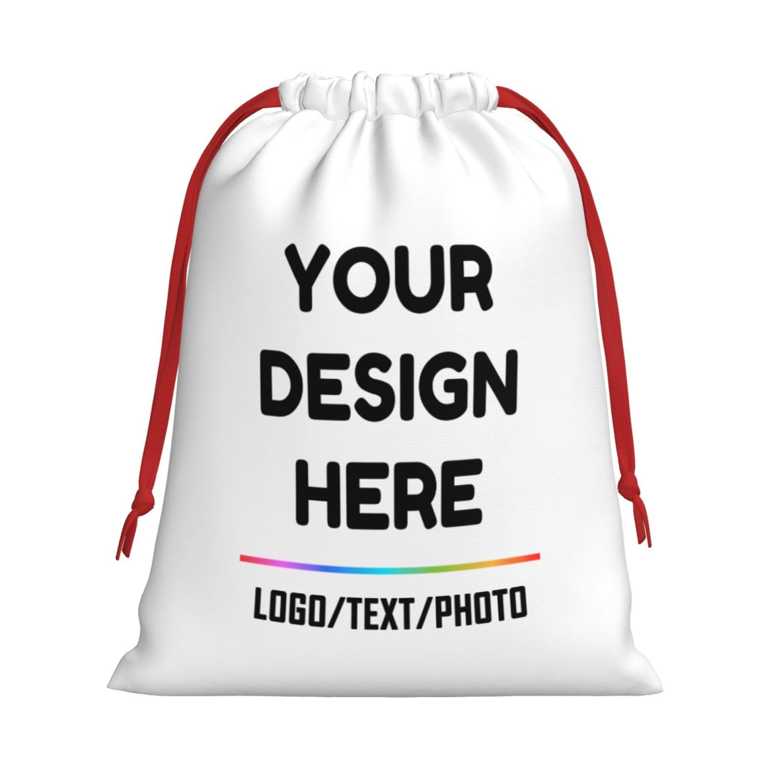 Custom Gift Bag Add Your Text/Image/Photo/Logo Designdrawstring Bag Personalised Gift Bag Customized Fun Birthday Bag, Perfect For Wedding, Birthday, Baby Shower, Party S