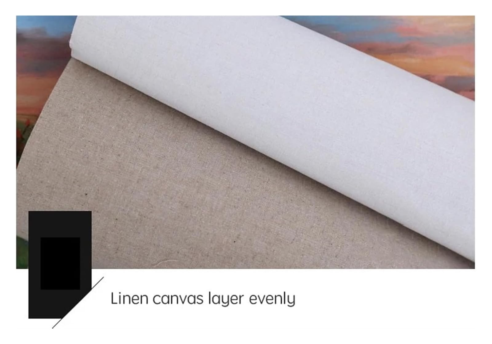 Lienzo profesional de lino de 5 m para pintar, ideal para pinturas acrílicas y al óleo, 108 cm de ancho, suministros de arte perfectos para artistas, lienzo en blanco para resultados superiores
