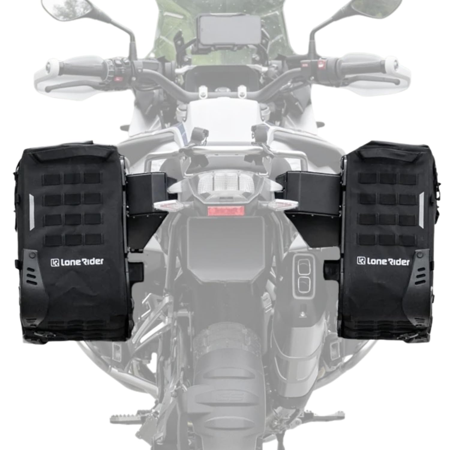 Lone Rider sacoches Moto rackless pour BMW R1250GS R1200GS – sacoches latérales étanches 31L / 38L sans Support
