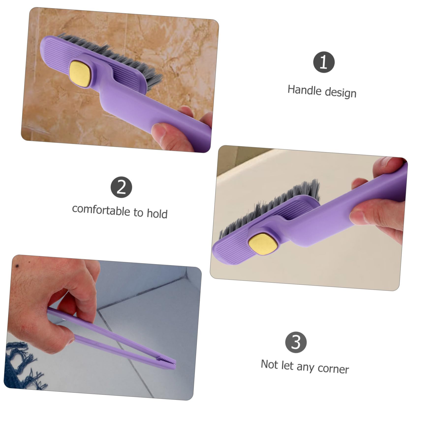 Zerodeko 10piezas Cepillo De Limpieza Multifuncional Escobilla Para Juntas y Grietas Herramienta Para Cocina y Baño Diseño Ergonómico Difíciles