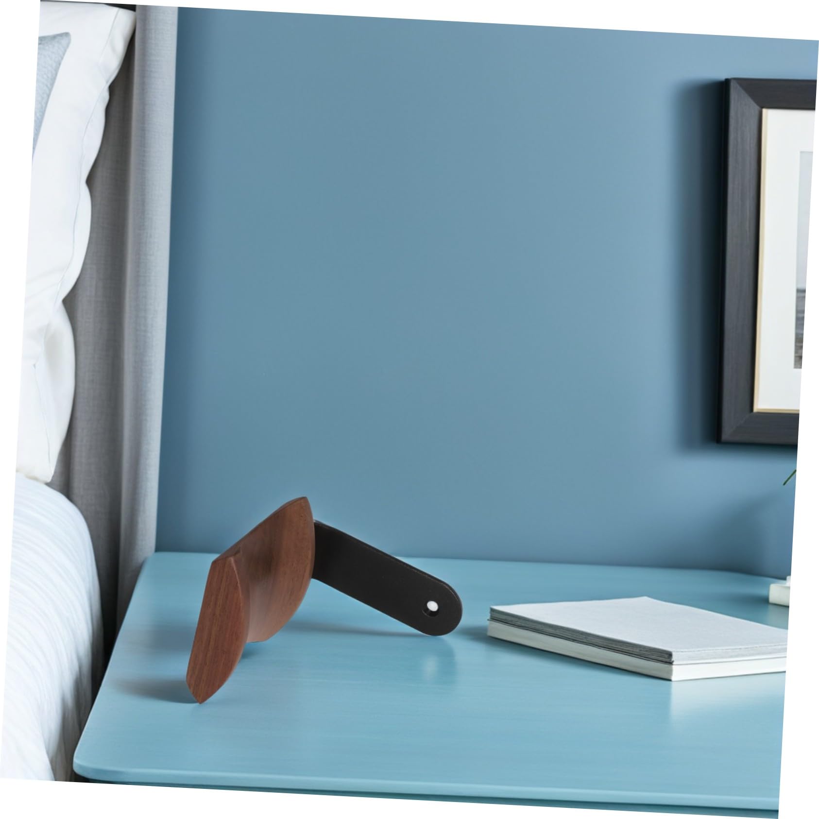 Tofficu Soporte Para Auriculares De Pared Colgador De Madera Para Música Ahorra Espacio Para Decoración Del Hogar