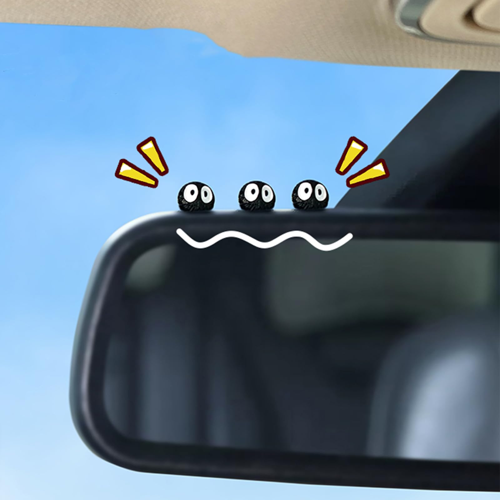 Amazon.com: Cute Soot Sprites Car Rearview Mirror Accessories for
