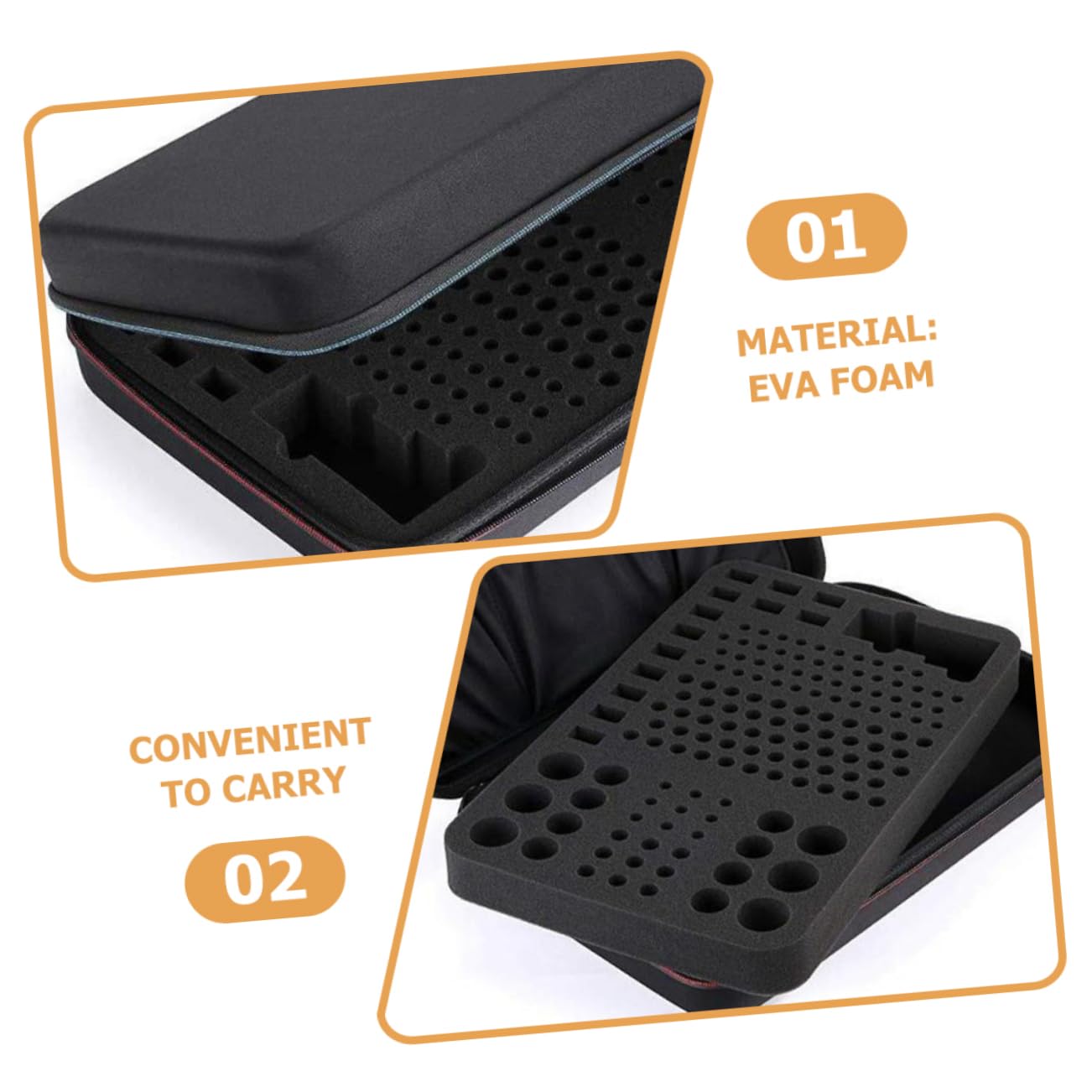 Angoily Caja De Almacenamiento De Pilas AA Organizador Compacto Estuche De Baterías Resistente y Fácil De Limpiar