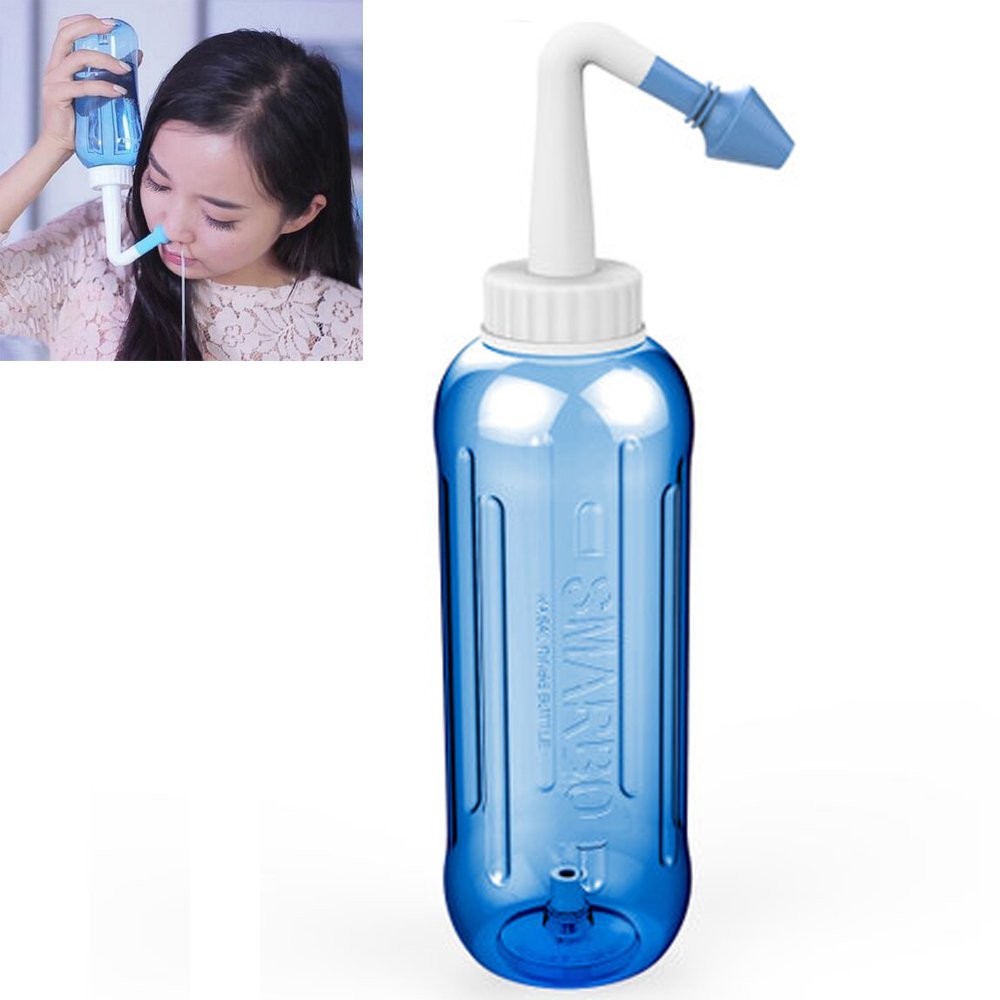VIVISKY Nasal Wash Bottle 500ML Nasal Irrigation Adjustable Nasal Care Neti Pot for Adult and Children Allergic Rhinitis Treatment