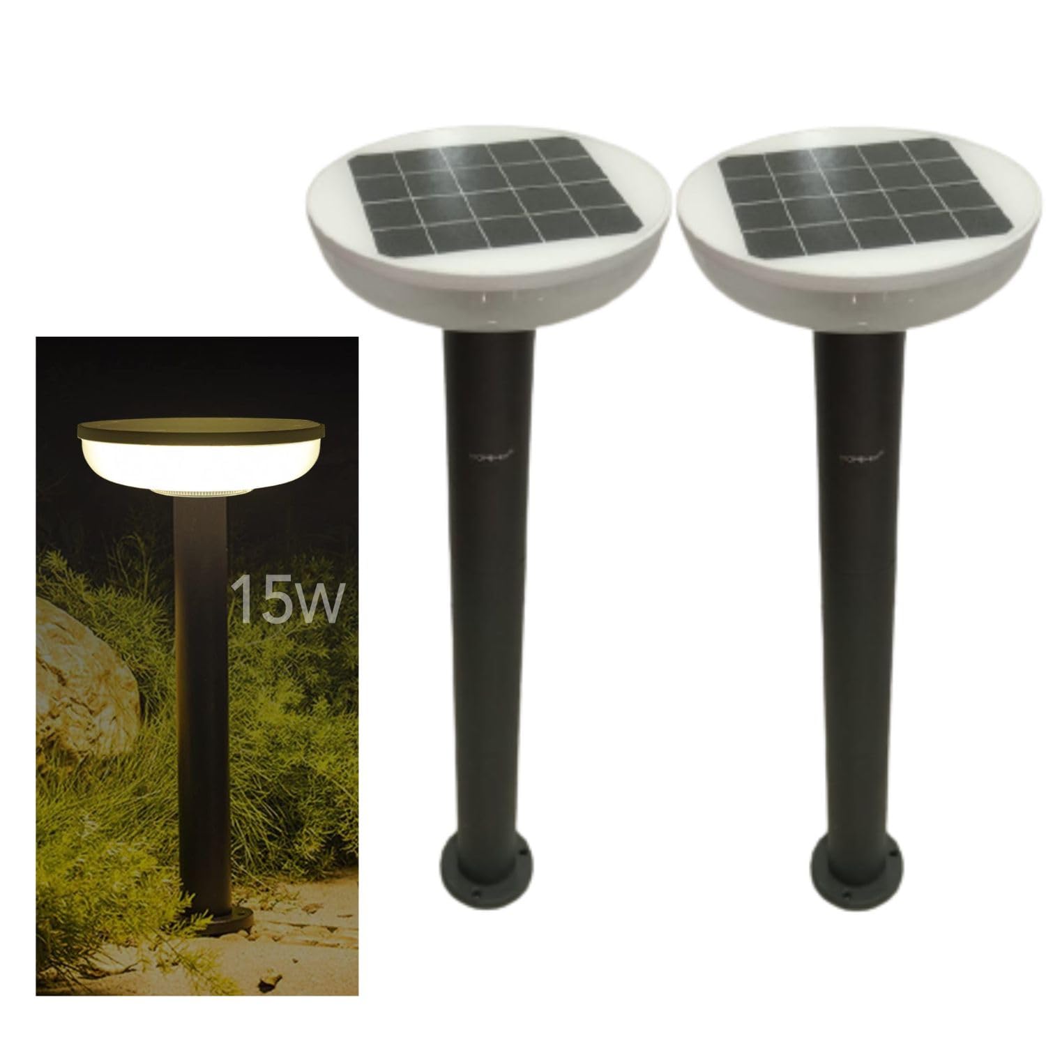 Homehop 15W Solar LED Lights for Garden Home Outdoor Decoration Lamp Waterproof Path Lights (Multi Color, Pack of 2,Aluminium) (B09P3RSLS3) Amazon Price History, Amazon Price Tracker