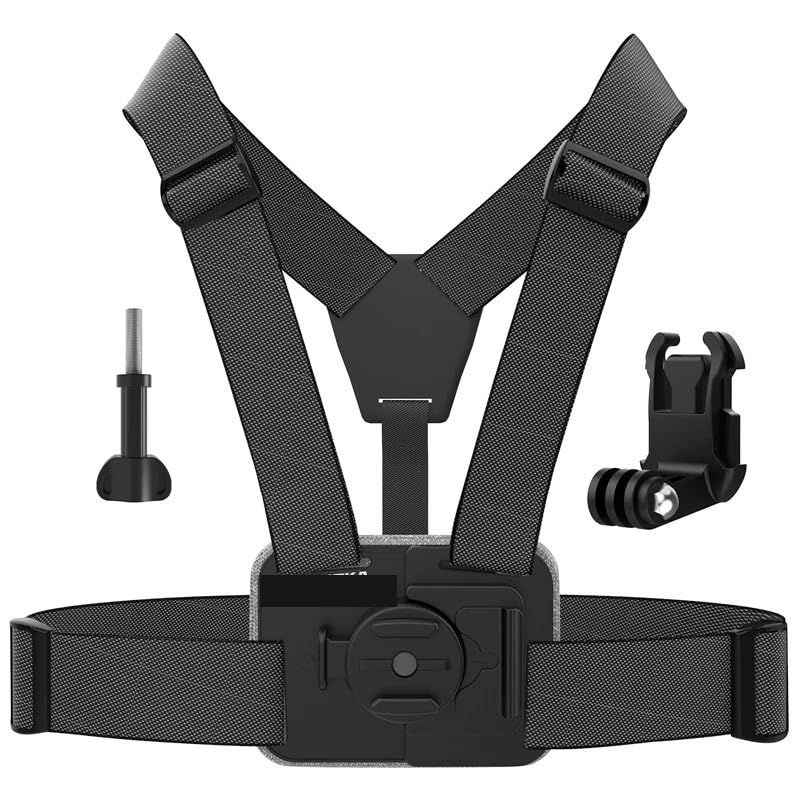 Do regulowanego paska piersiowego do kamizelki uchwytu transportowego kamer GoPro Hero 13 12 11 10 9 8 7, Osmo 360, Insta360, DJI, sportowych