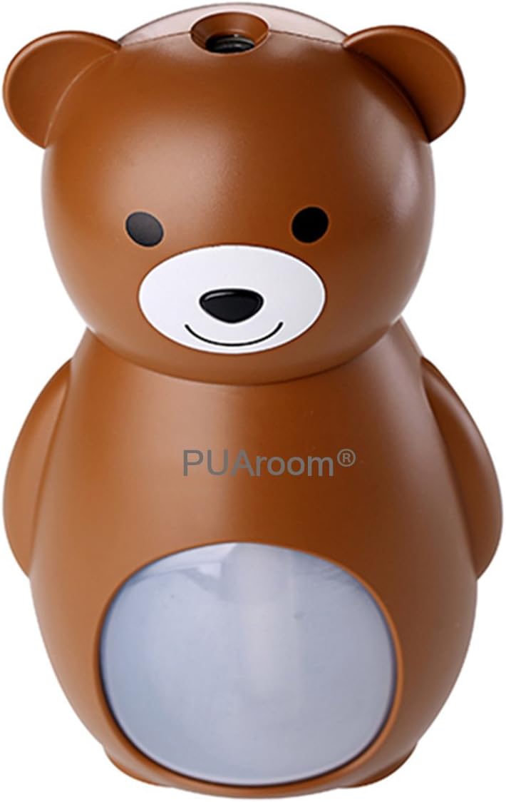 PUAroom Ultrasonic Cool Mist Humidifier - Superior Humidifying Unit with Whisper-Quiet Operation to Keep your skin moist for Home or Office (Brown)