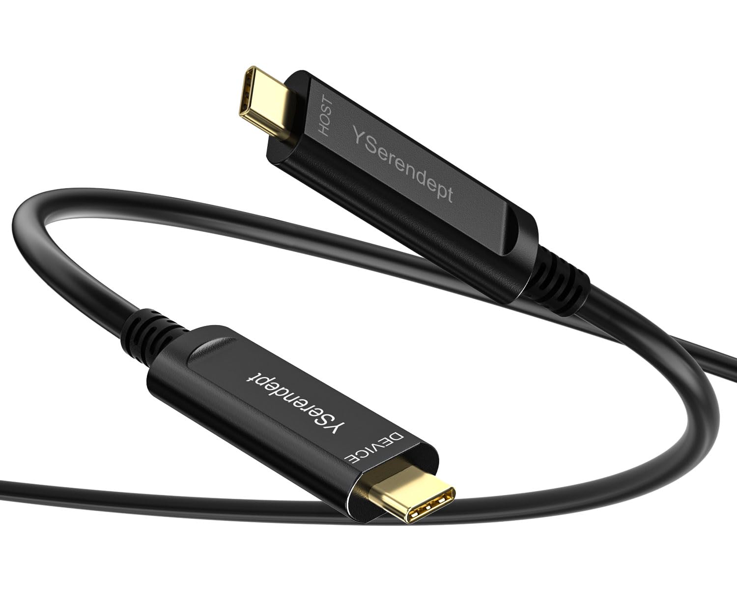 Fiber Optic USB C Cable(50ft),10Gbps Active Optical USB 3.2 Gen2 to Type C Cable,Compatible with Logitech Cameras,Displays,Projectors,Webcams,Printer,Grey