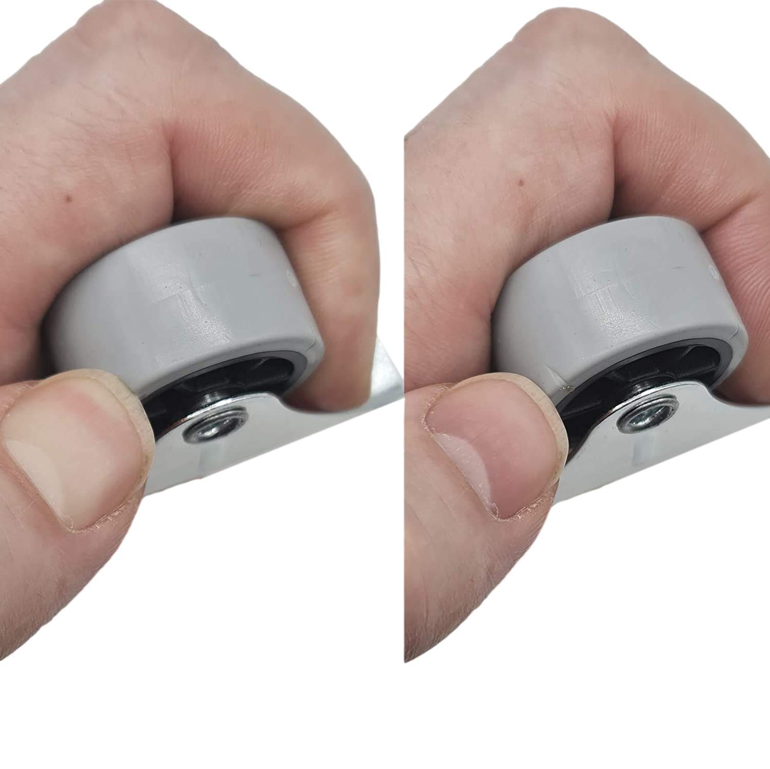 Pack van 8) 30 mm Kleine Wiel Castors Rubber Wielen Castors Voor Meubels Niet-Swivel Kleine Wielen Niet-Plastic Apparaat & Apparatuur Klein Wiel Castors Schroeven Inbegrepen (8, EFN_DEUK_, 30mm/40kg