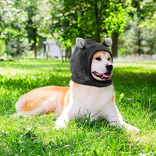 3 Pieces Cute Quiet Ears for Dogs Cute Dog Ear Muffs Warm Dog Knitted Hat Noise Protection Dog Grooming Earmuffs Pet… - Image 8