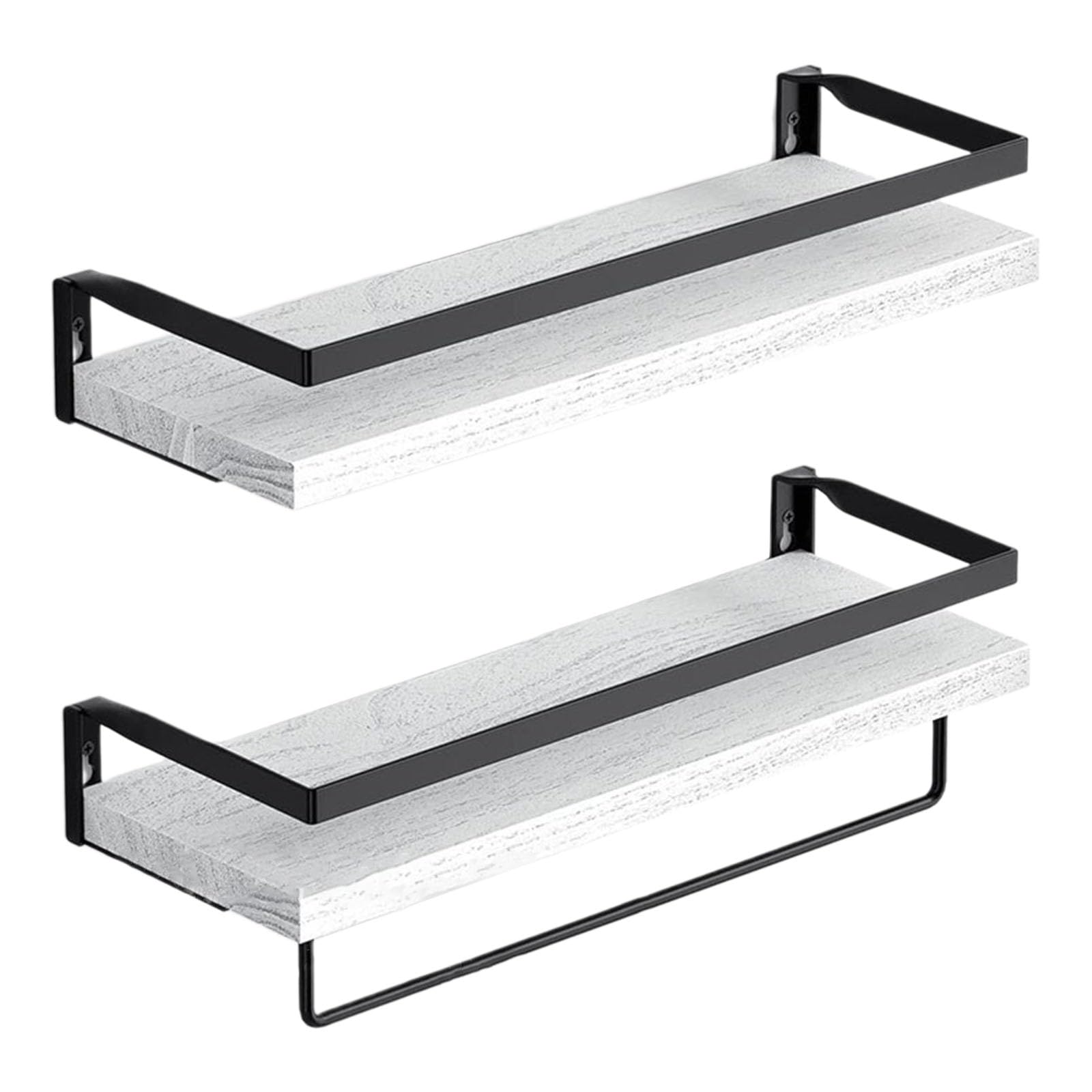 Tsophreniq Wall Mounted Display Shelves Versatile Wood Floating Shelf Storage Rack for Bathroom Kitchen and Living Room Living Room Display
