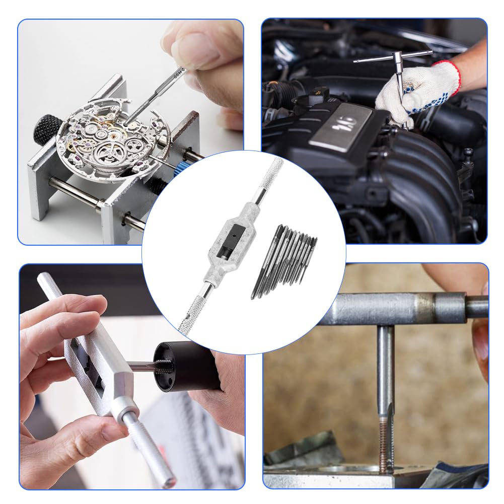 Set di 11 Chiavi per Mini Maschi M1-M3.5, Rubinetto a Mano Maschiatura Micro