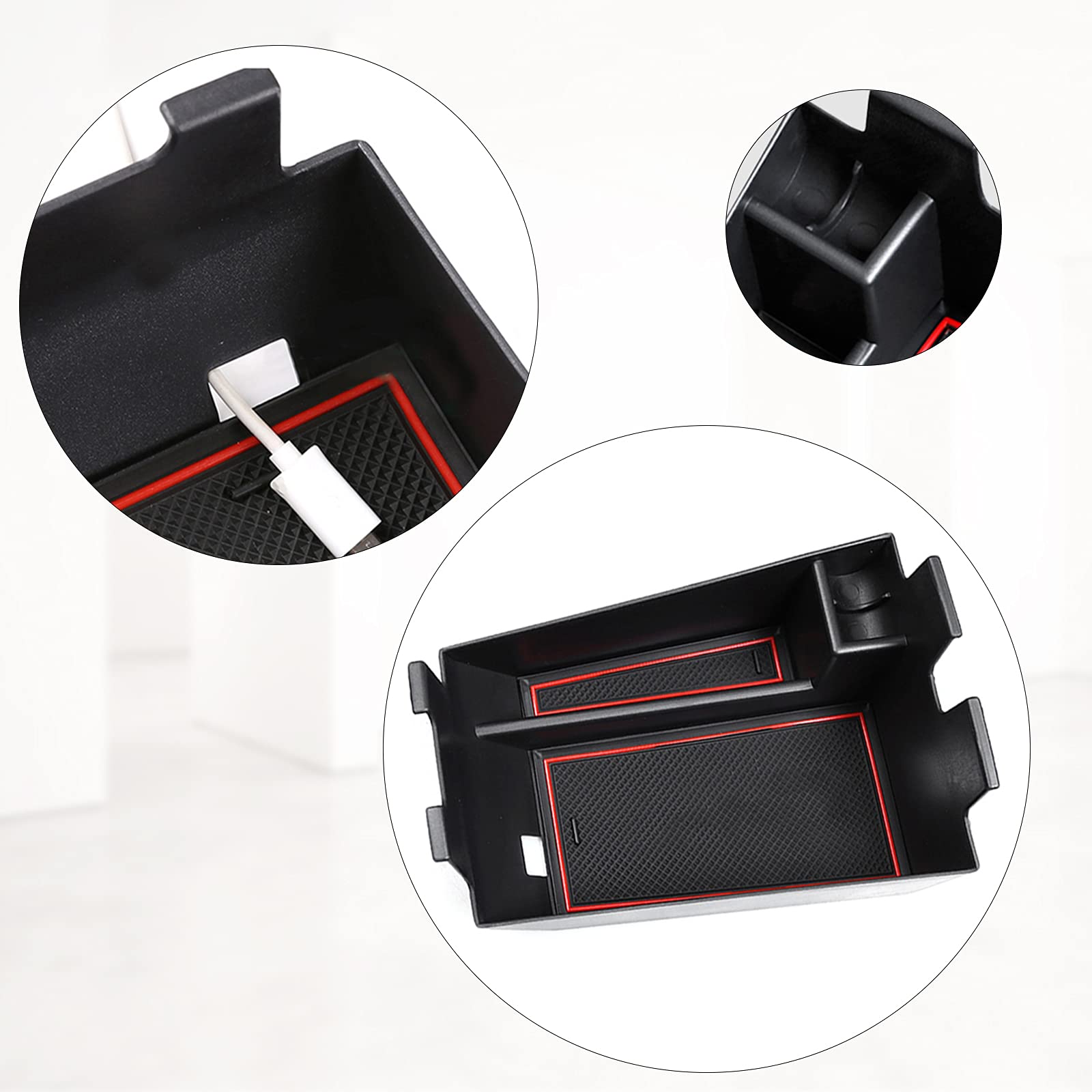 BIXUAN X5 Caja De Almacenamiento Compatible Con BMW X5 G05 X7 G07