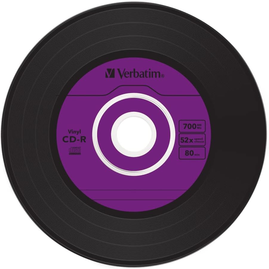 Verbatim 43426 52x Vinyl CD-R - Slim Case 10 Pack