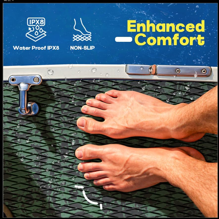 fullfire boat flooring eva foam decking sheet, camo marine flooring with self-adhesive backing marine carpet for boats yacht kayak rv floor 94" x 47"/24"/16" camo army green 94" x 24"