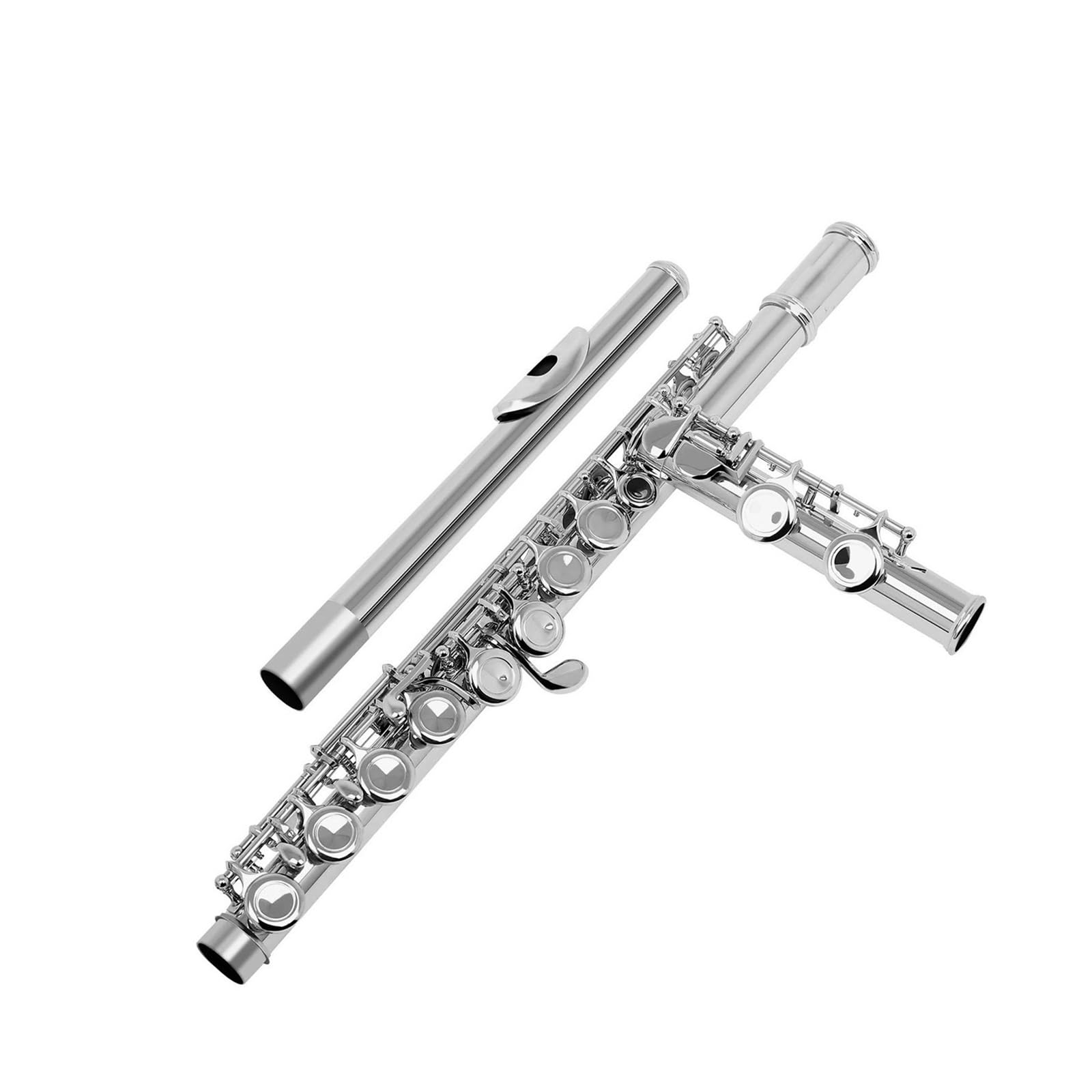 Flauto Do Foro Chiuso Strumento musicale da concerto per flauto traverso professionale con chiave C a 16 fori aperti chiusi