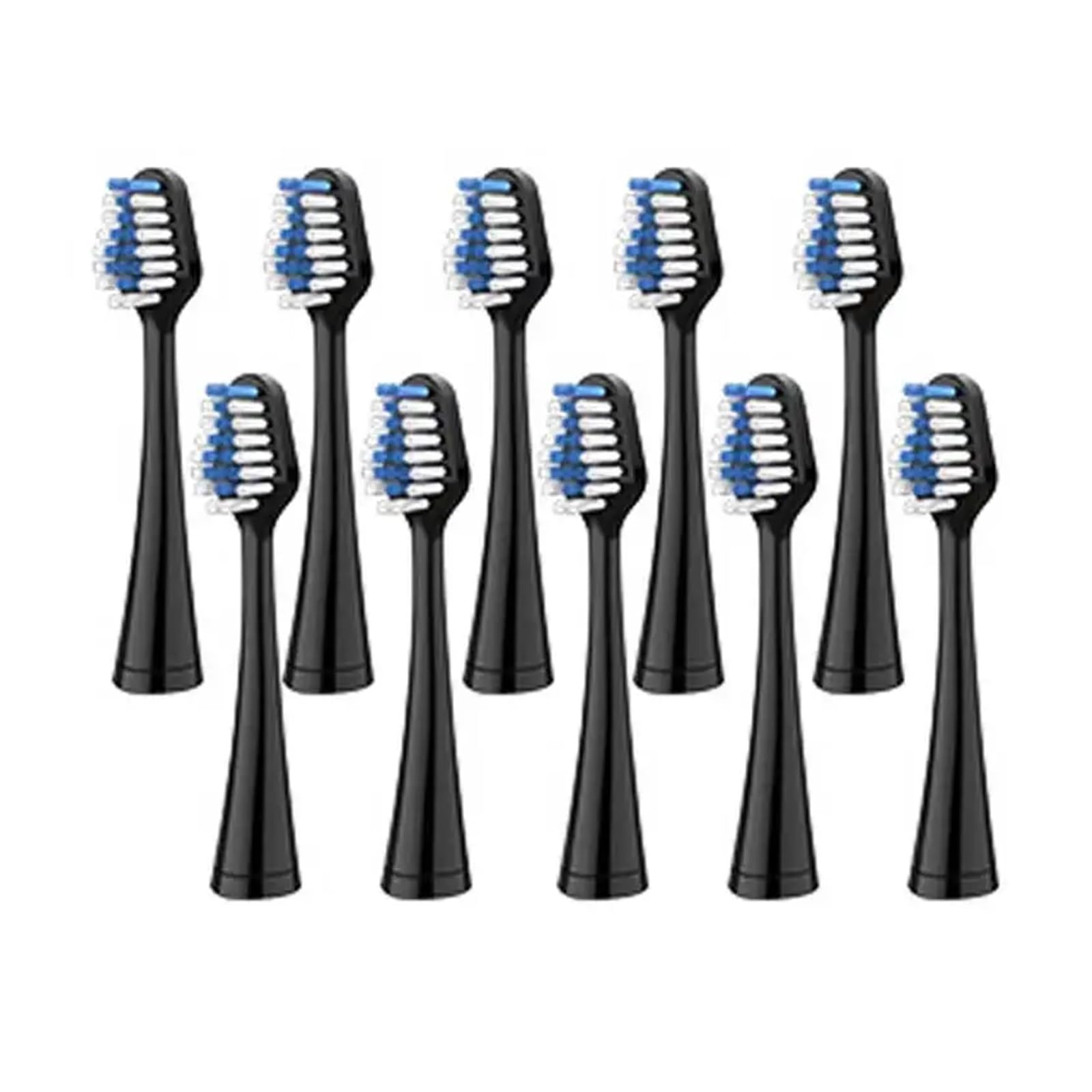 Testine for spazzolino da denti, compatibili con ugelli elettrici di ricambio for l'igiene orale, setole morbide, 10-20 pezzi(20pcs black)