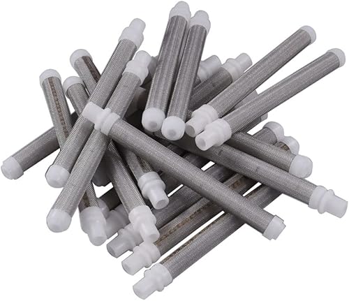 Airless SJG Filtro de pistola pulverizadora sin aire de látex, 60 mallas de malla, 20 paquetes de tipo empujador, reemplaza los accesorios de Airless SJG Filtro de pistola pulverizadora sin aire de látex, 60 mallas de malla, 20 paquetes de tipo empujador, reemplaza los accesorios de