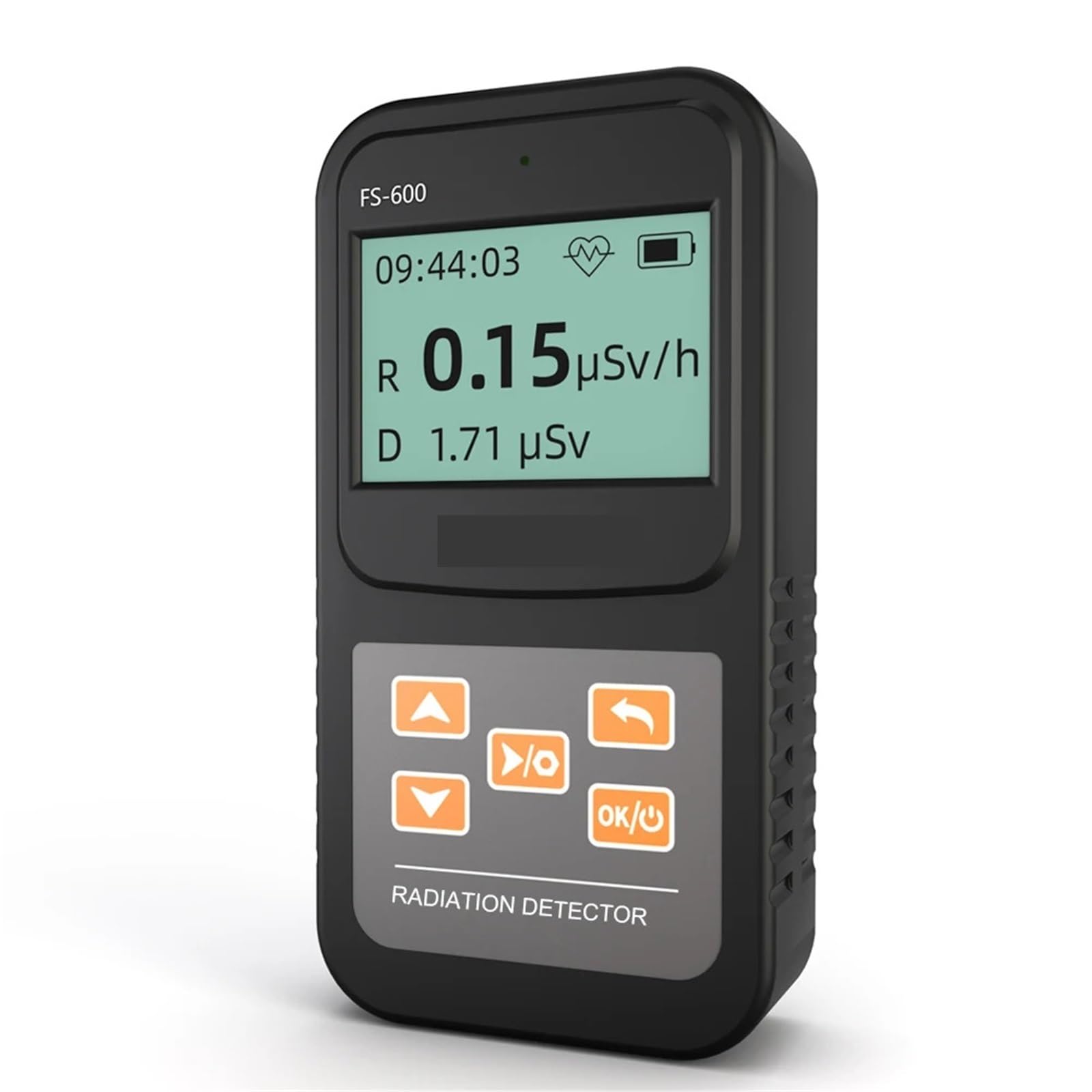 Medidor de campos electromagnéticos Detector De Radiación Portátil, Contador Gamma, Dosímetro Emisión, Instrumento Medición Electrónico para construcciones(Black)