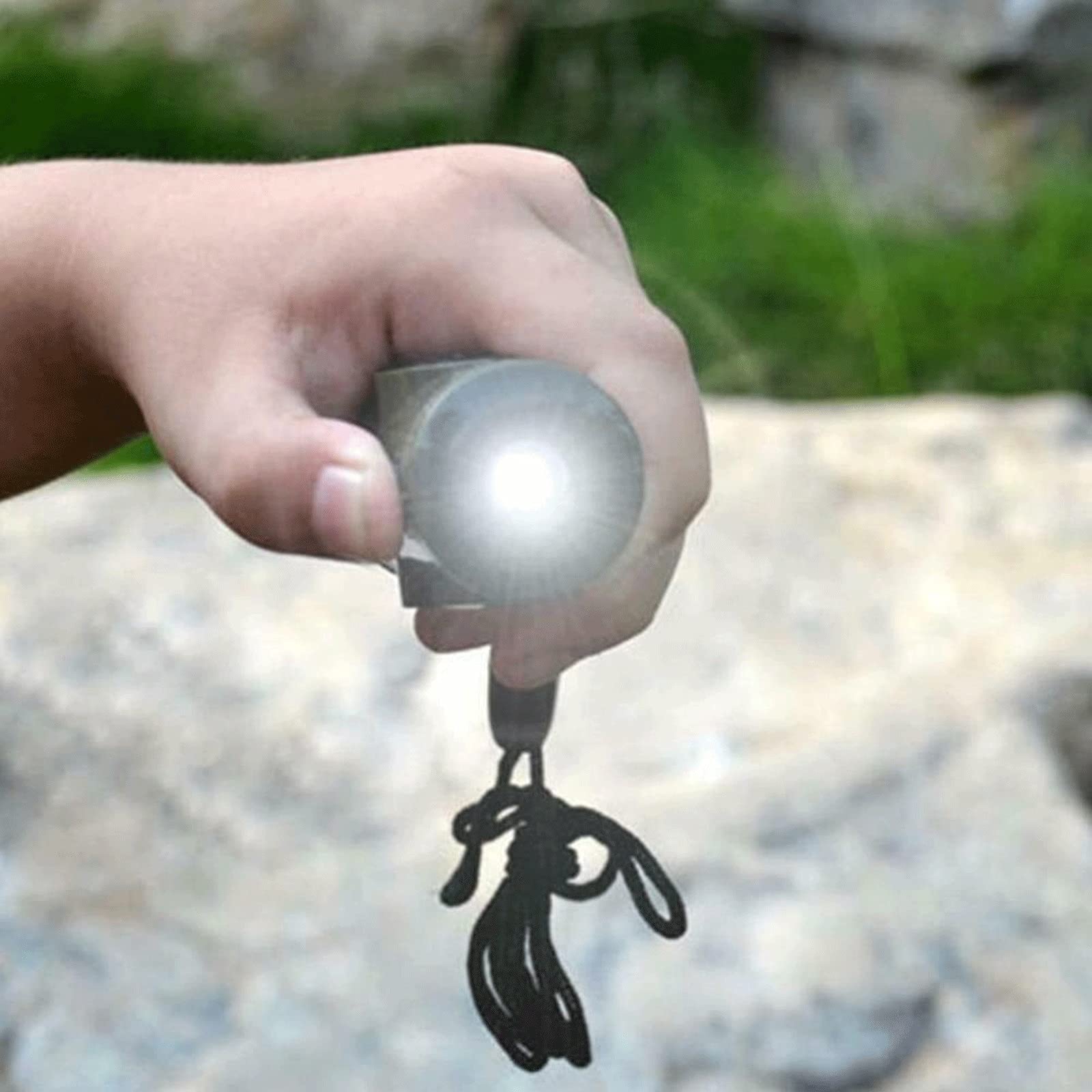 JINGYAN Kompasy Wielofunkcyjny gwizdek 7 w 1 Survival Trekking Compass Lustro Magnifier LED Termometr Narzędzia