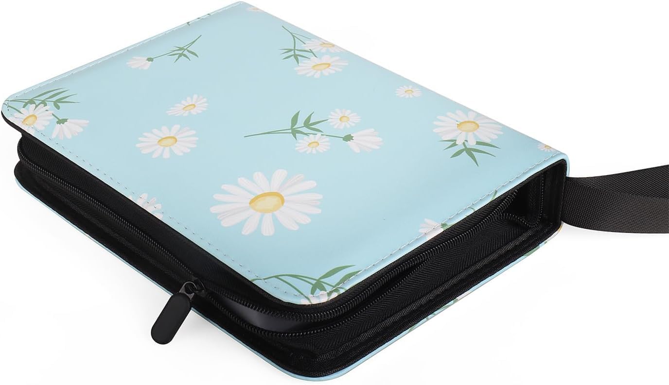 Scrapbook for Cards, 50 Pages 900 Card Capacity, PU Waterproof Trading Card Album, Portable Portfolio Folder, Card Folder Book, 9 Pockets Zip Card Collection Collector's Book, Card Holder for