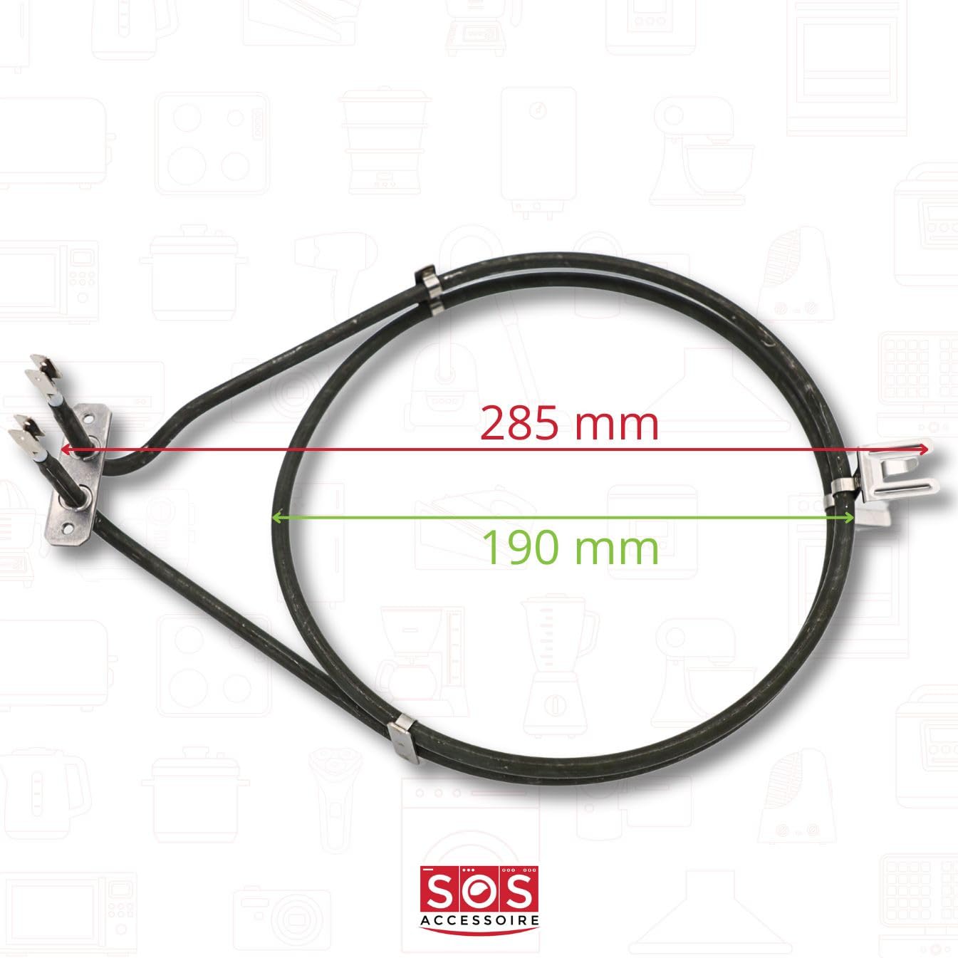 Bosch Rundes Heizelement für Backofen, Herd 00791579, Edelstahl, Elektrisch, Ofenheizung, Stahl