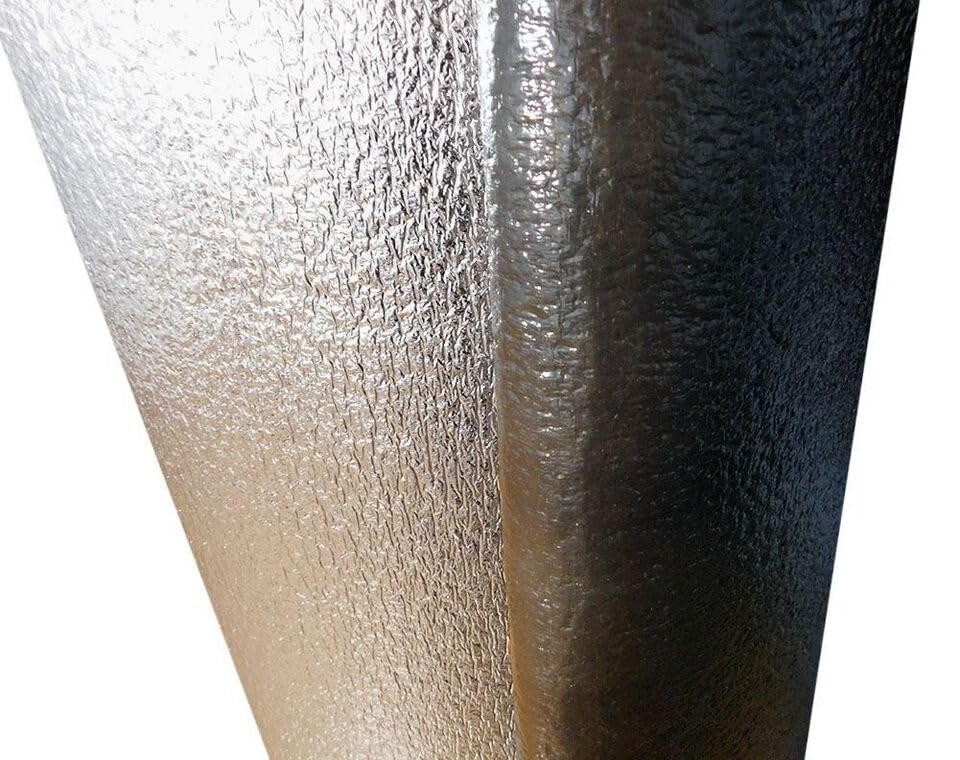 4X4Ft Reflective Black FOIL Insulation Roll Foam Core Radiant Barrier 10MM R12
