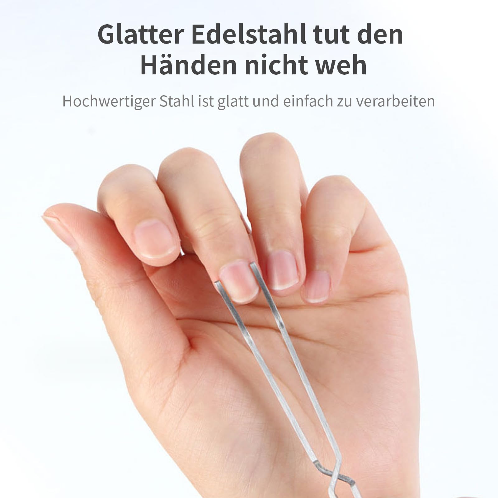 4 Stück Kreuzverriegelungs Pinzette, Pinchenzange aus Edelstahl Gebogen und Gerade, Kreuzpinzette Nagel Pinzetten Set, Gerader Und Abgewinkelter für DIY, Maniküre, Basteln, Schmuckherstellung