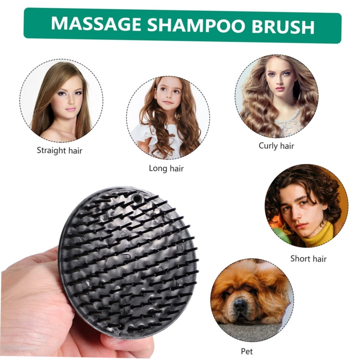Cepillos De Masaje Para Cabelludo Herramientas De Para Ducha Y Baño Cuidado Del Cabelludo Masajeador De Champú Cepillo Exfoliante Para Pelo Seco Y Húmedo 4 Piezas X 5