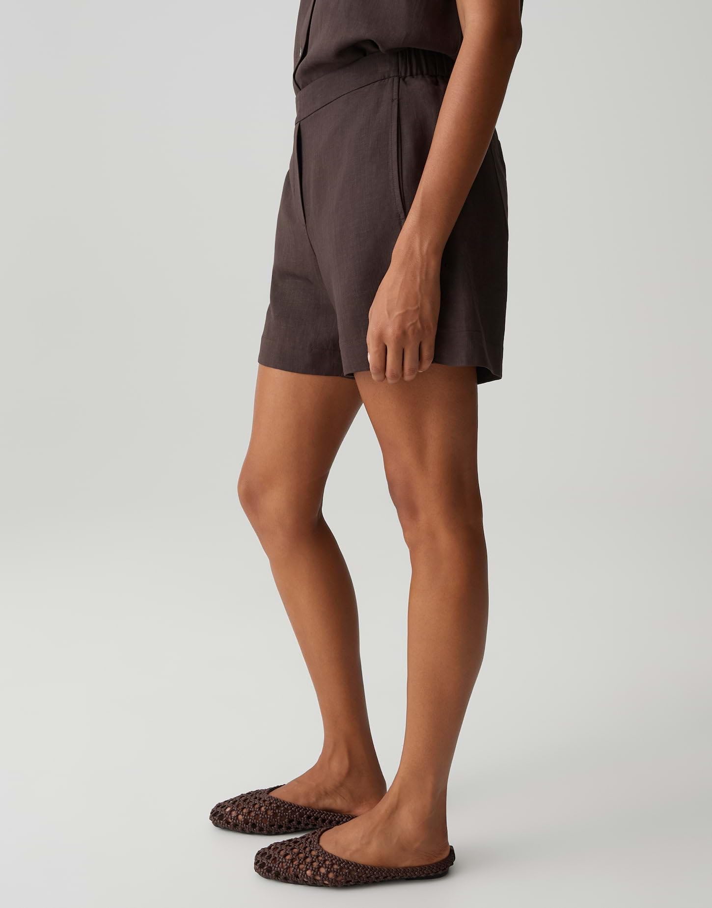 OPUS Damen Shorts | MELANE Oasis aus ECOVERO™ Viskose Leinenmix