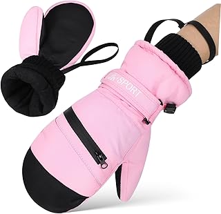 CORHAD Guantes Térmicos Invierno para Mujer y Hombre Resistentes al Agua Compatibles con Pantalla Táctil Cortaviento para Esquí y Snowboard Talla XL