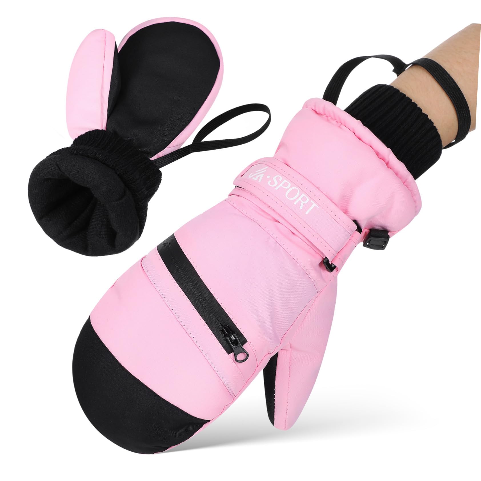 BESPORTBLE Guantes Térmicos Impermeables para Invierno Cálidos y Resistentes al Viento S para Senderismo Esquí y de Perros Unisex