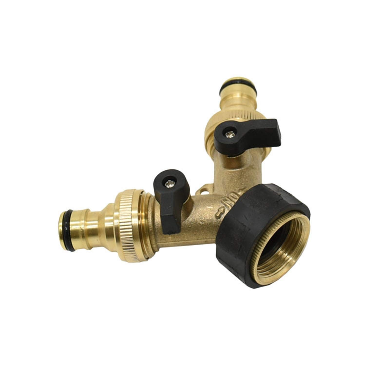 Drip irrigation fittings Garden Hose Connection Accessories Brass Female 3/4" 2 Way Tap Water Splitter 5/8" Garden Tap Y Quick Connector Irrigation Valve Hose Pipe 1pcs