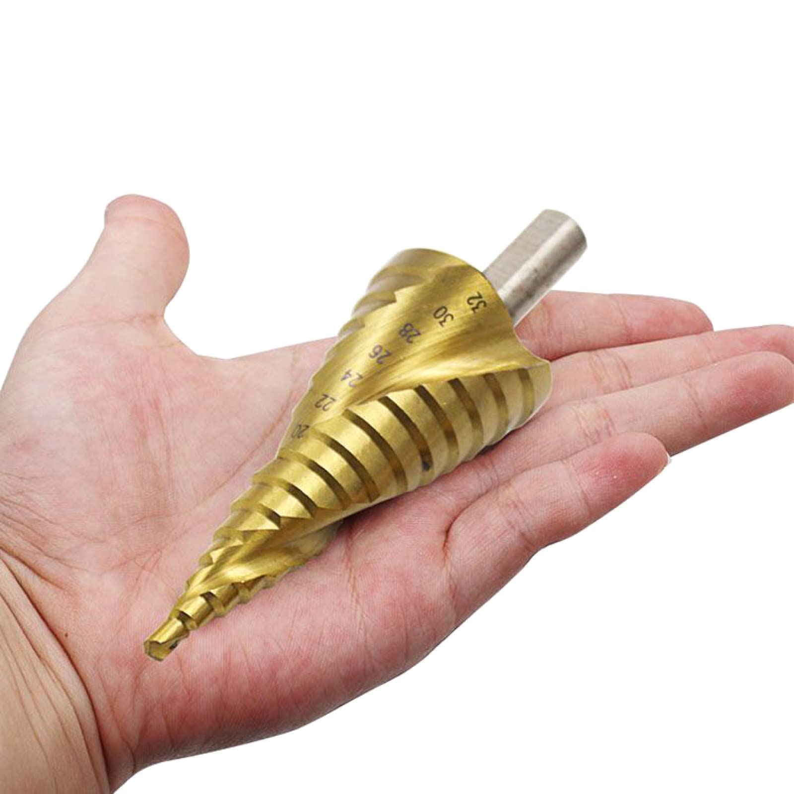3 Pz HSS Titanio Punta Del Trapano 4-12mm 4-20mm 4-32mm Utensili Elettrici Di Perforazione A Spirale In Metallo Ad Alta Velocità In Acciaio Legno Hole Cutter Cone Drill