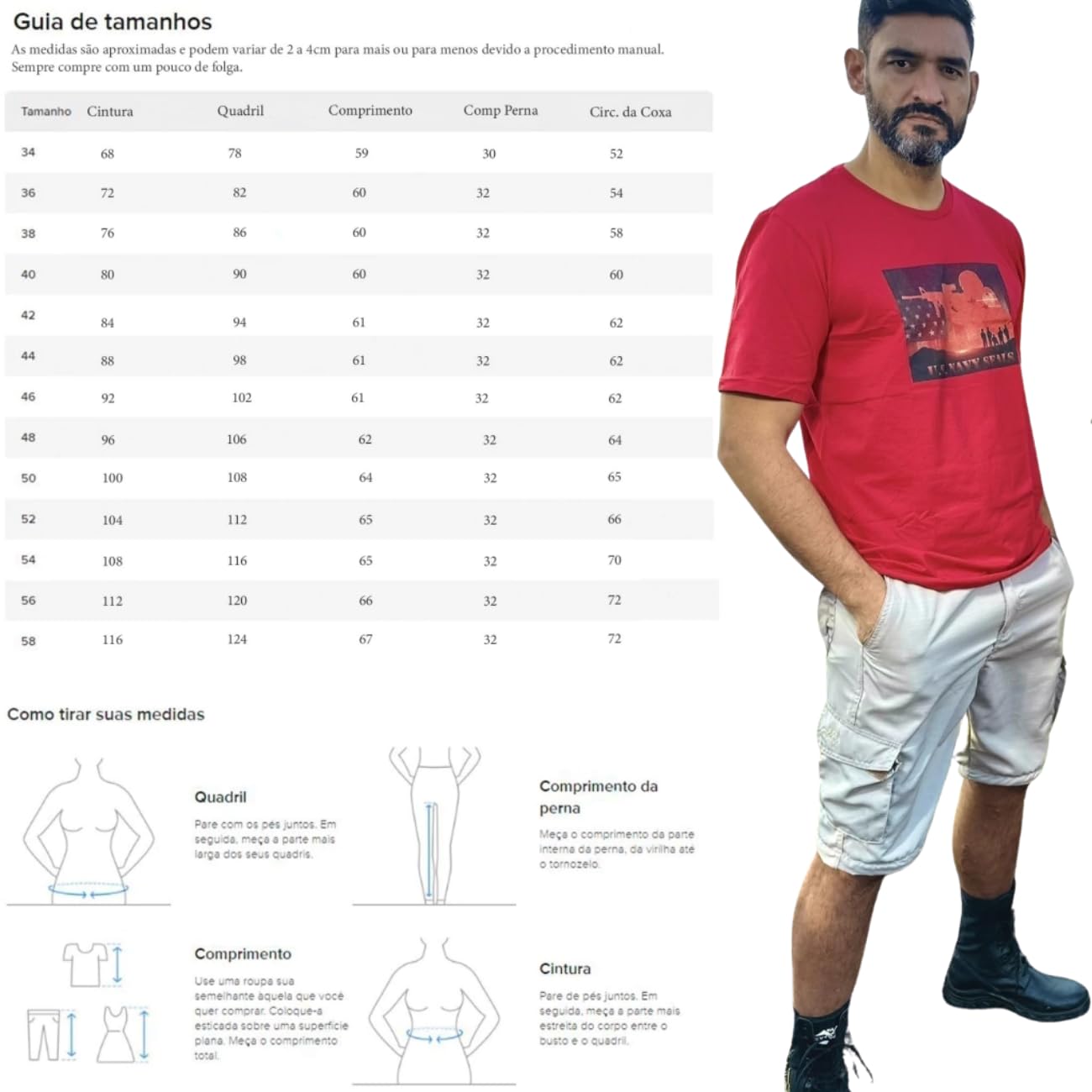 Bermuda Tática Safo Militar, Poly RipStop, UV50+, 6 Bolsos, Secagem Rápida, para Trekking e Atividades Outdoor em promoção! Veja a oferta e mais achadinhos de Shorts & Bermudas 4 Hoje é o melhor dia para comprar Bermuda Tática Safo Militar, Poly RipStop, UV50+, 6 Bolsos, Secagem Rápida, para Trekking e Atividades Outdoor com aquele preço maroto! Promoção! Aproveite a oferta! 4