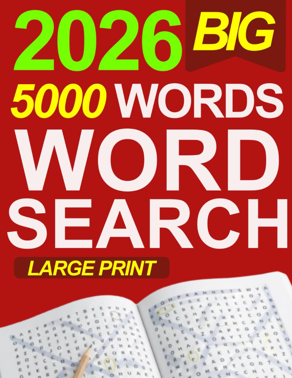 Big Word Search Book Large Print Edition: Relaxing & Engaging Puzzles with Clear Fonts and Modern Layout