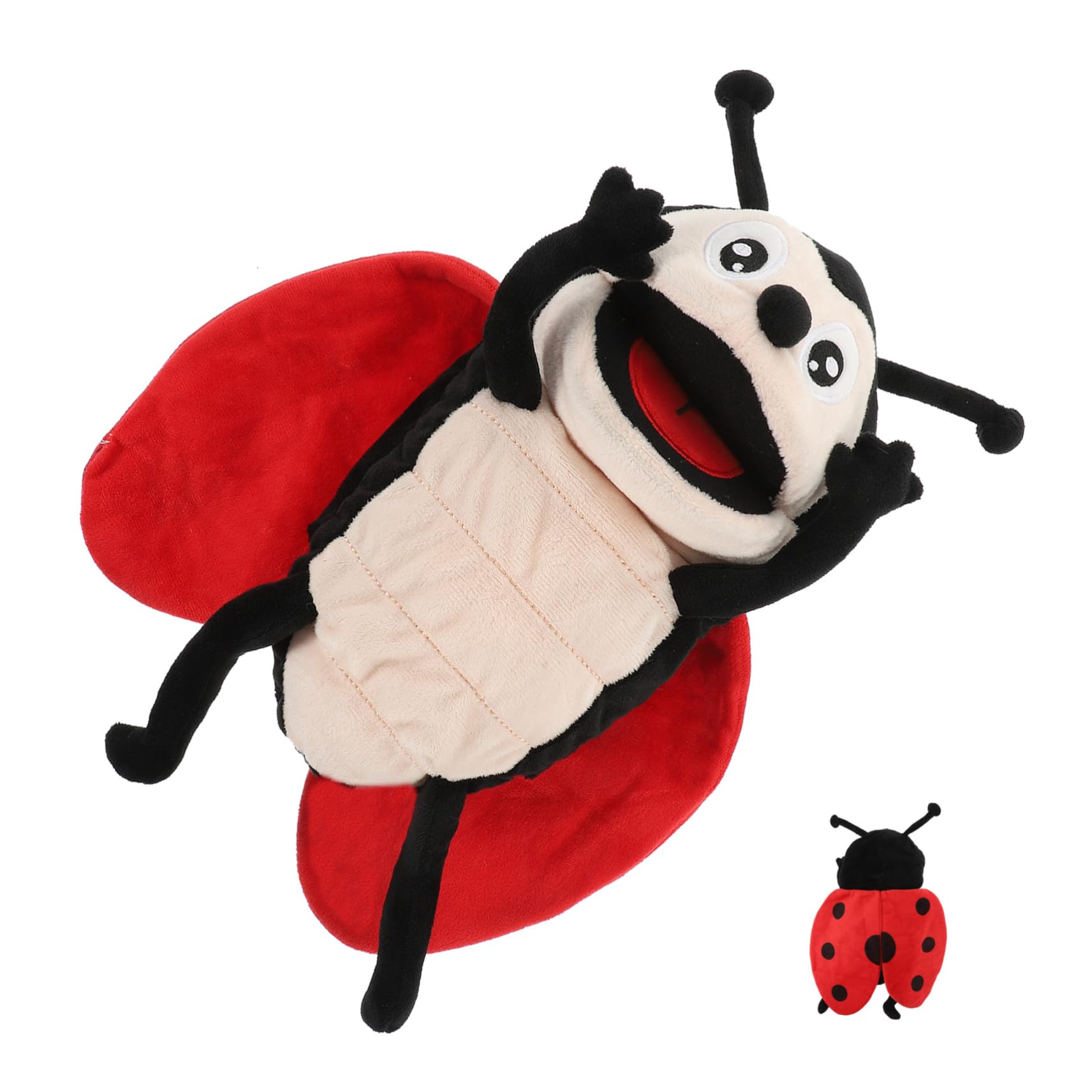 Burattino a Mano Coccinella in Peluche 1 Pezzo per Narrazione