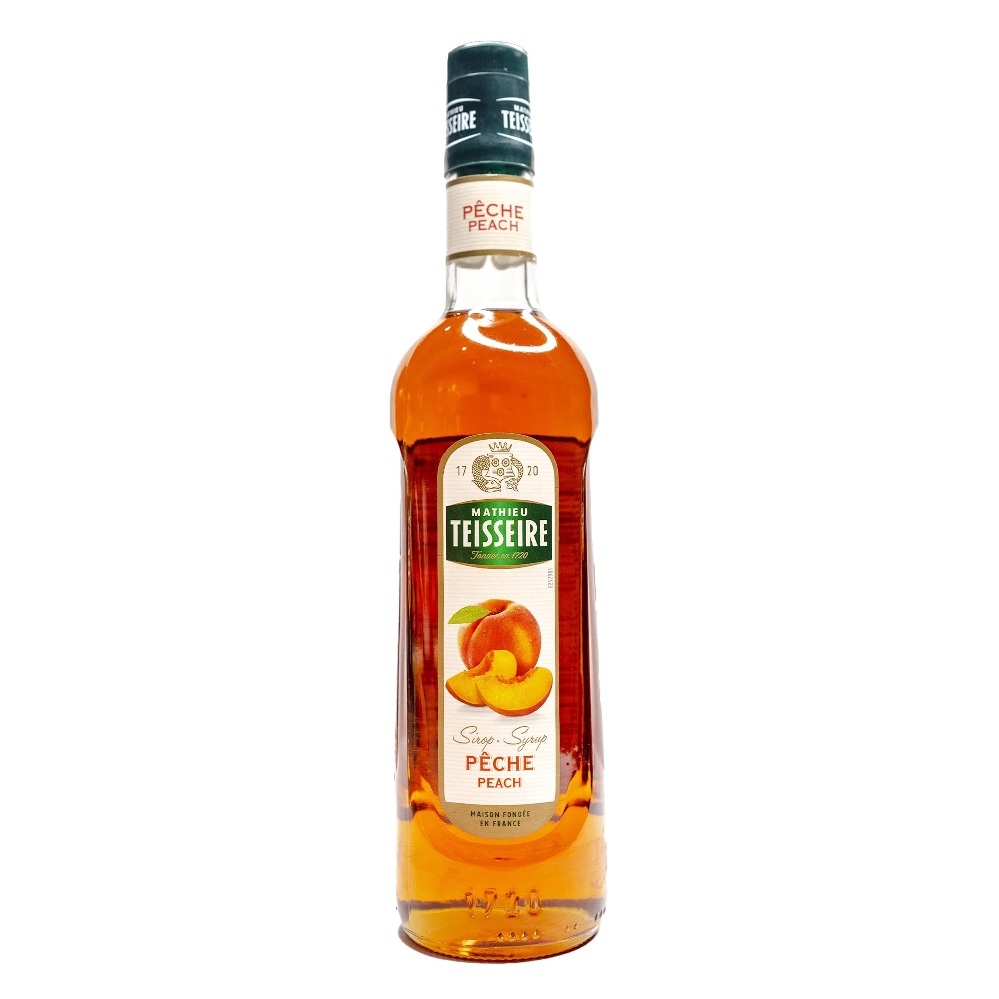Mathieu Teisseire Peach Syrup, 23.67 fl oz ℮ 700 ml