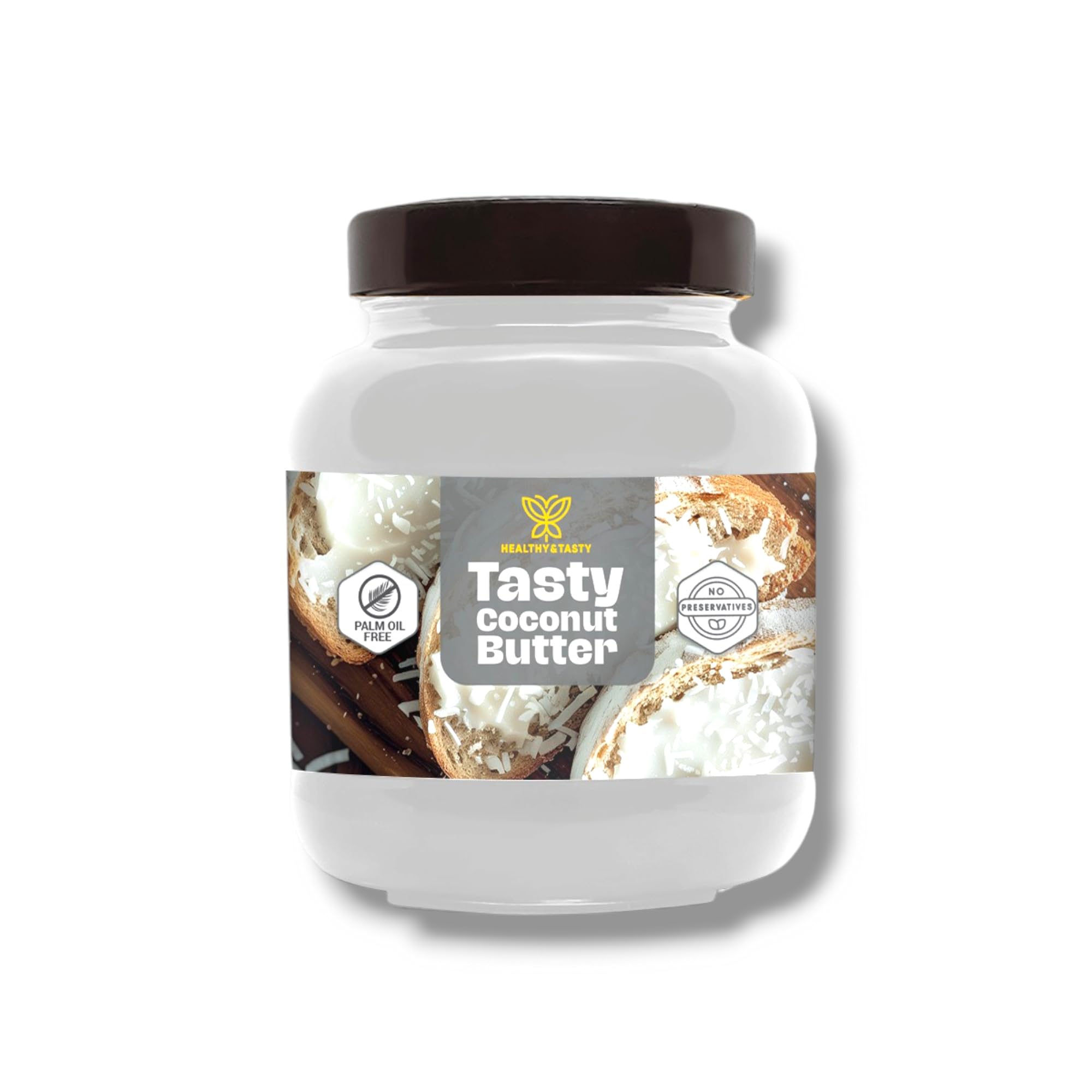 Healthy & Tasty Nut Butter Spread, Palm Oil Free, No Preservatives, Low Sugar, 6 Flavours (375g, Coconut Butter)
