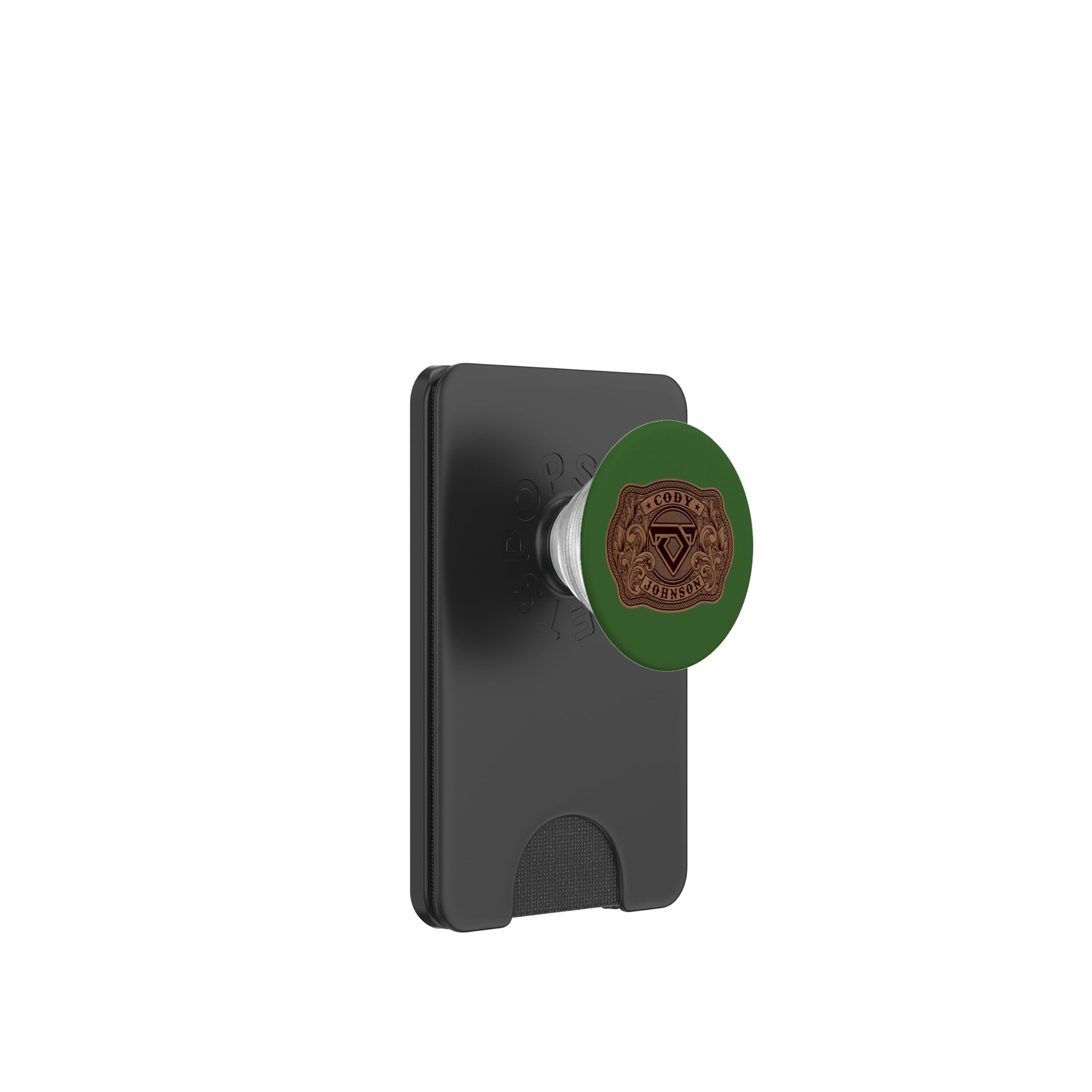 Hebilla de Cuero Cody Johnson PopSockets elegante cartera MagSafe 7
