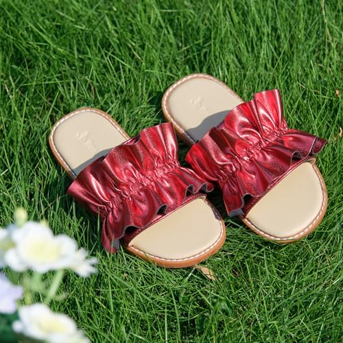 Image of THEE BRON Girls Cute Slip-On Slippers Stylish Sandals for Toddlers & Kids