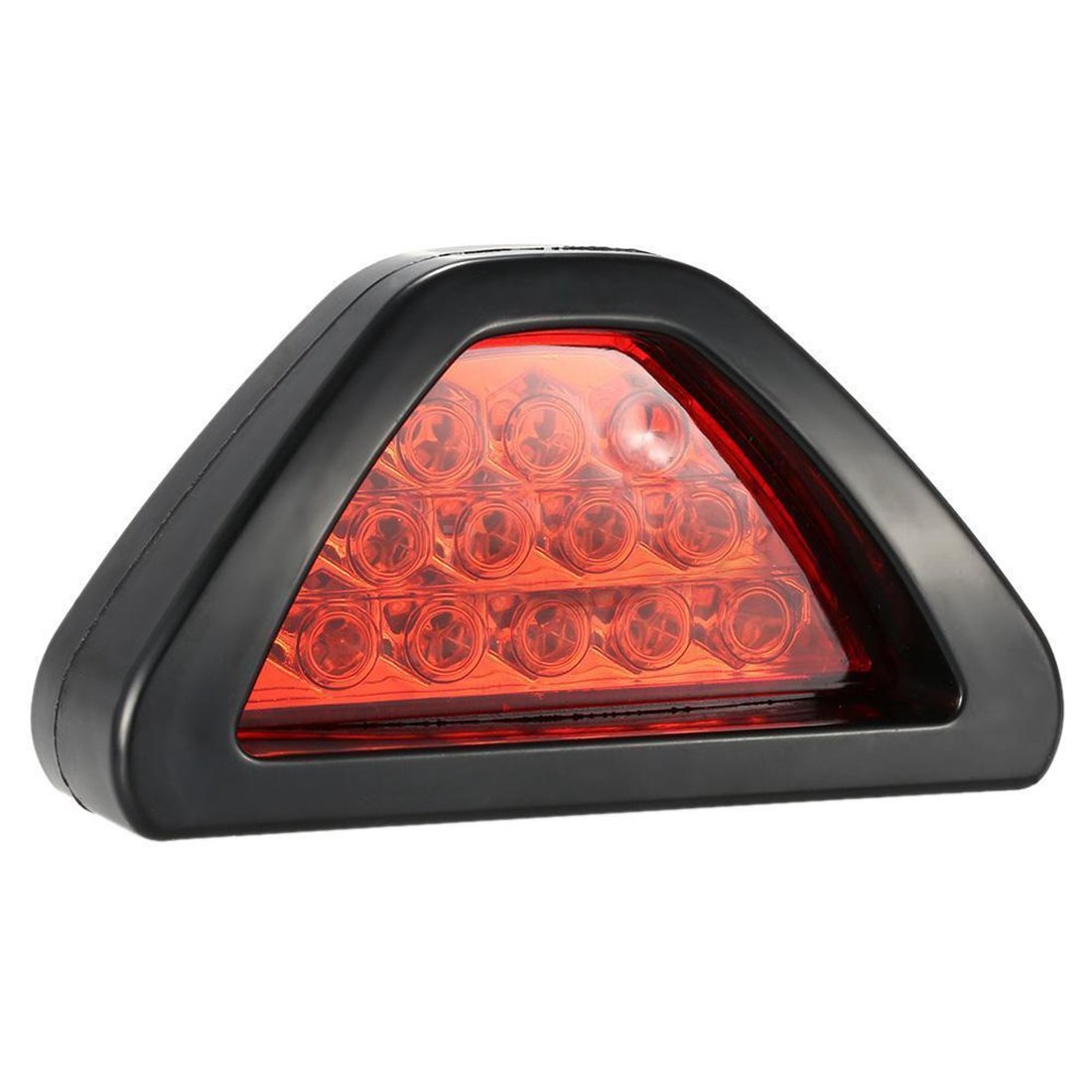 Geuxe F1 Style 12 LED Rear Tail Brake Stop Light Third Strobe Red Lens DRL Fog Lamp