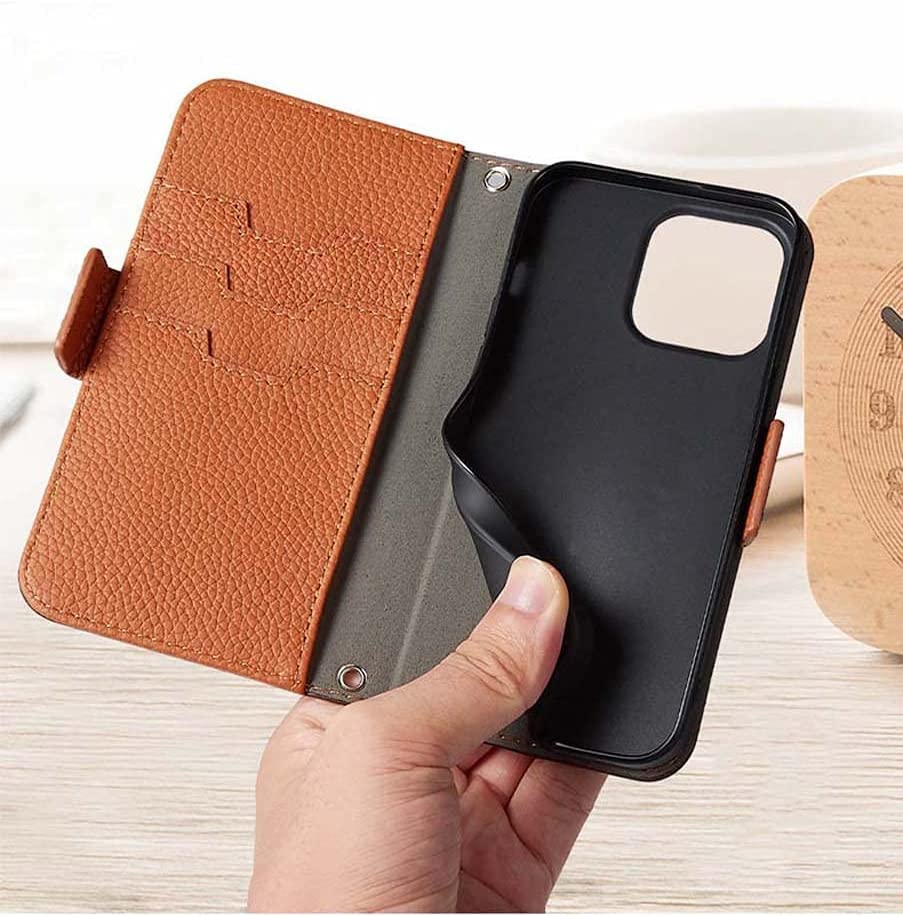 Funda iPhone 13 2021 carcasa tipo libro con tapa y tarjetero negro 4