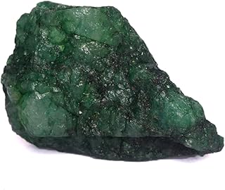 Rare Raw Green Emerald Chunk 201.00 Ct Uncut Rough Emerald Natural Raw Emerald Healing Crystal, gemstone, zambian - green emerald