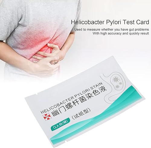Miniatura 3 de KUIDAMOS Helicobacter Pylori - Tarjeta de prueba de salud intestinal, tamaño portátil, de medición precisa, conveniente, funciona rápidamente,